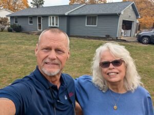 Chad Yochens, Owner Roofiant &Amp; Gwen Alexander, Newark Oh Roofing Customer