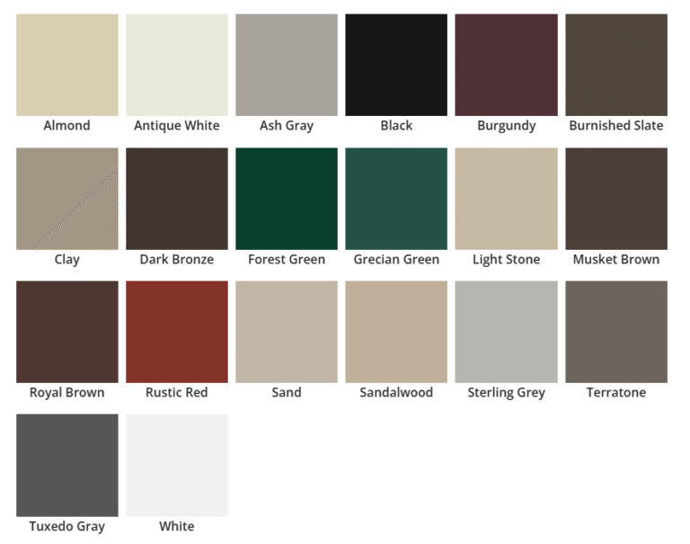 Roofiant'S 20 Unique Seamless Gutter Colors